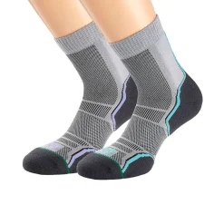 Mujer 1000 Mile trail Single Layer Crew mujer calcetines (Twin Pack) - SS25