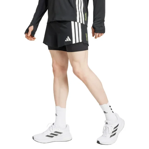 Hombre adidas Adizero 2 en 1 Gel bolsillo pantalones cortos running - SS25