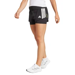 Mujer adidas Adizero 2 en 1 Gel bolsillo mujer pantalones cortos running - AW24