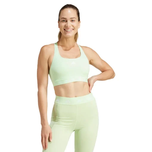 Mujer adidas Powerreact Techfit sujetador deportivo de entrenamiento sujeción media para mujer - SS24