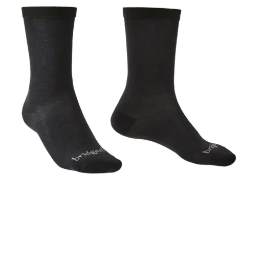 Hombre Bridgedale capa base Coolmax Liner bota calcetín (2 Pack)