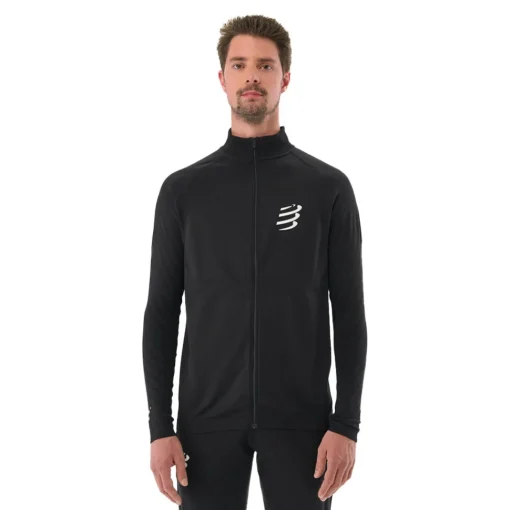 Hombre Compressport sin costuras cremallera Sweatshirt - SS25