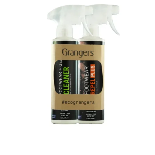 Hombre Grangers Footwear and Gear Cleaner and Footwear Repel Plus Eco pack doble - SS25