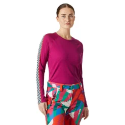 Mujer Helly Hansen LIFA ACTIVE Stripe mujer camiseta manga larga cuello redondo - AW24