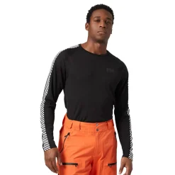 Hombre Helly Hansen LIFA ACTIVE Stripe camiseta manga larga cuello redondo - AW24