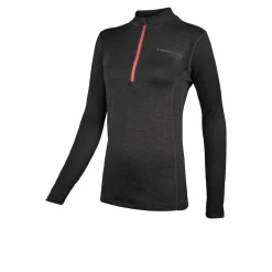 Mujer Higher State L/S 1/4 camiseta Micro Grid con cremallera para mujer