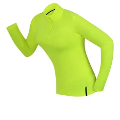 Mujer Higher State mujer manga larga cremallera Top - SS25
