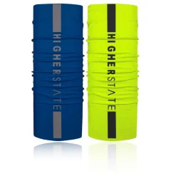 Hombre Higher State Reflective Tubular de cuello (Pack 2)