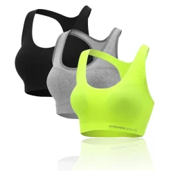 Mujer Higher State sin costuras mujer Low Impact sujetador deportivo (3 Pack)