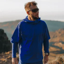 Hombre Higher State sudadera cortaviento de manga corta con capucha - SS25