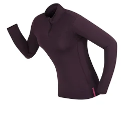 Mujer Higher State Thermal mujer manga larga cremallera Top - SS25
