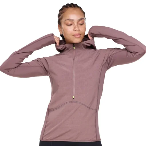 Mujer Hoka SkyGlow mujer media cremallera chaqueta - AW24