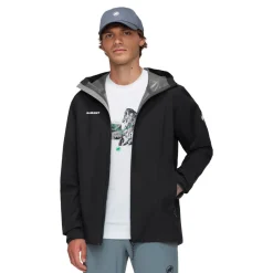 Hombre Mammut Linard Light HS impermeable Hooded chaqueta - SS25