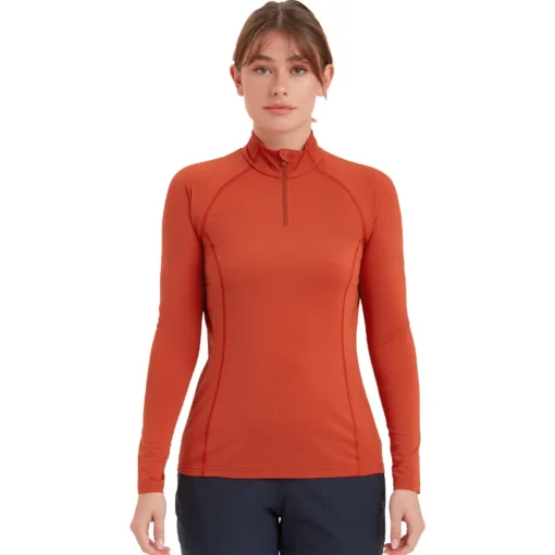 Mujer Montane Dart XT camiseta con cuello de cremallera para mujer - AW23