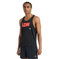 Hombre New Balance London Edition Athletics camiseta de running sin mangas - SS25
