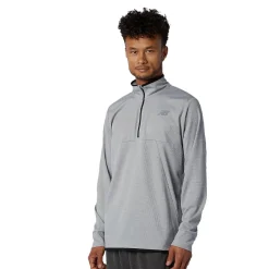 Hombre New Balance Tenacity Quarter Zip Top Camiseta de Manga Larga