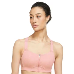 Mujer Nike Dri-FIT Alpha Zip-Front mujer sujetador deportivo