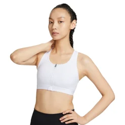 Mujer Nike Dri-FIT Swoosh Medium-Support Zip-Front mujer sujetador deportivo