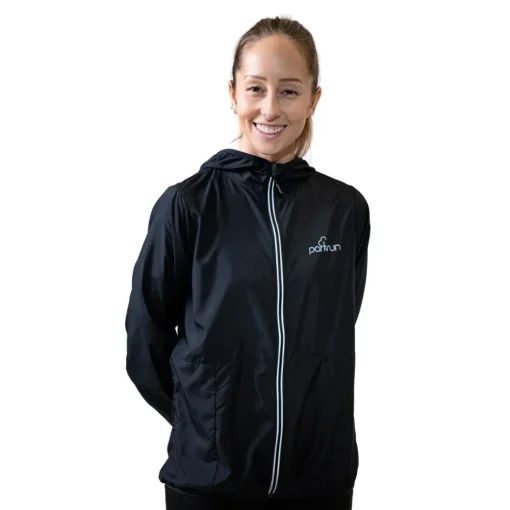 Mujer Parkrun Apricot chaqueta cortaviento ligera para mujer