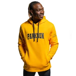 Hombre Parkrun Apricot Collegiate sudadera con capucha para hombre