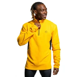 Hombre Parkrun Apricot Microforro polar cremallera 1/4 para hombre