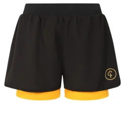 Mujer Parkrun Apricot mujer 2 en 1 5 pulgada pantalones cortos running