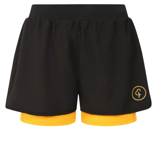 Mujer Parkrun Apricot mujer 2 en 1 5 pulgada pantalones cortos running
