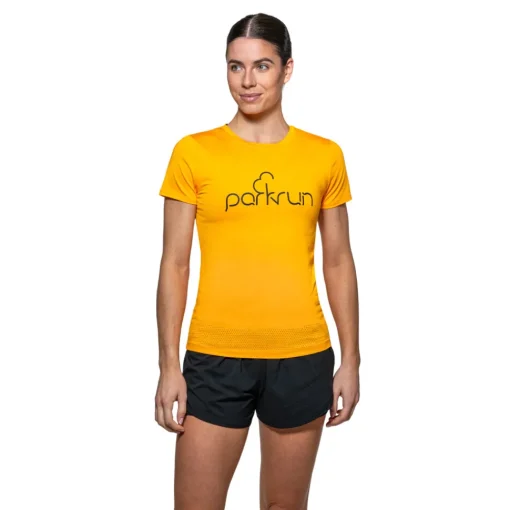 Mujer Parkrun Apricot parkrun camiseta de manga corta para mujer