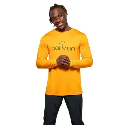Hombre Parkrun Apricot parkrun de manga larga camiseta