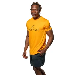 Hombre Parkrun Apricot parkrun de manga corta camiseta