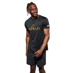 Hombre Parkrun Apricot parkrun de manga corta camiseta