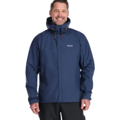 Hombre Rab Downpour Eco chaqueta impermeable