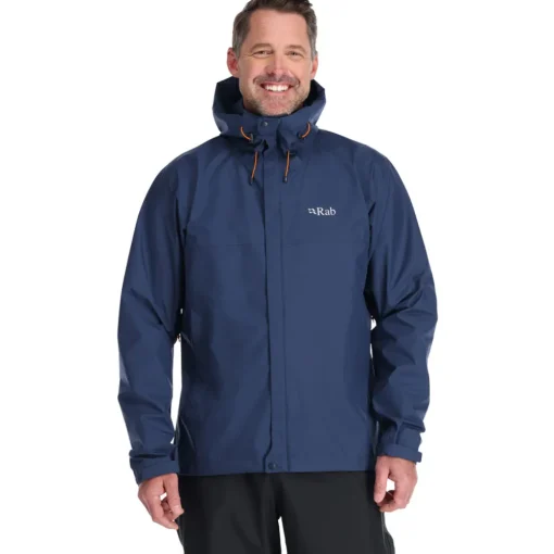 Hombre Rab Downpour Eco chaqueta impermeable