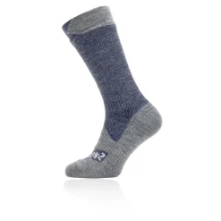 Hombre SealSkinz impermeable All Weather Mid Length calcetines