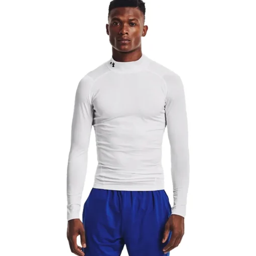 Hombre Under Armour HeatGear compresión Mock manga larga Top - SS25