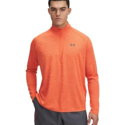 Hombre Under Armour Tech Textured camiseta manga larga media cremallera - SS25